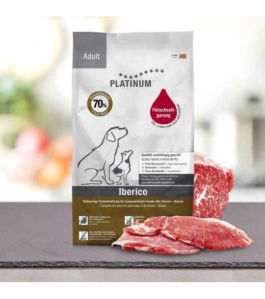 Tørfoder til hunde med følsom mave – Kennelmors anbefaling PLATINUM Adult Iberico & Grønt – tørfoder med ibérico